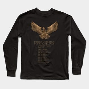 Ancient Roman Steampunk Eagle - Scipio Africanus World Tour Long Sleeve T-Shirt